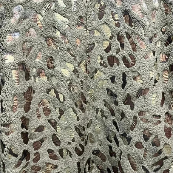 Erin Evening Women’s Brown Metallic Warm Cozy Animal Print Jacket 1X - Picture 8 of 8